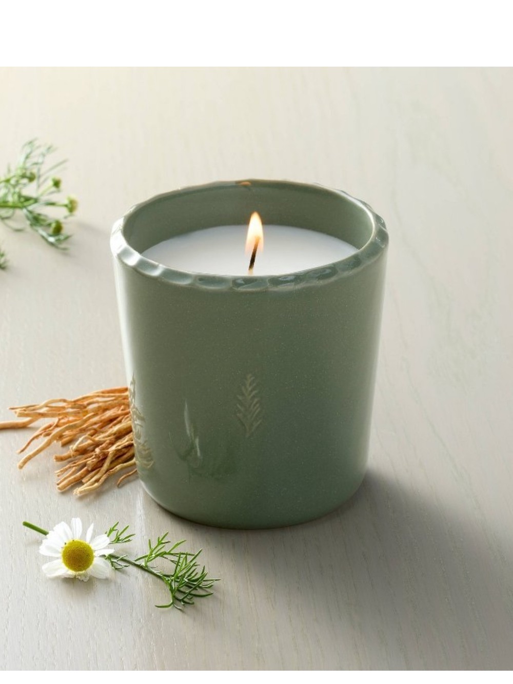 Ceramic Lemon & Cedar Jar Candle Cream 6oz - Hearth & Hand w Magnolia
